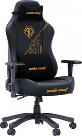 Anda Seat Phantom 3 L Gamingstuhl, Tiger Edition schwarz/Logo gold