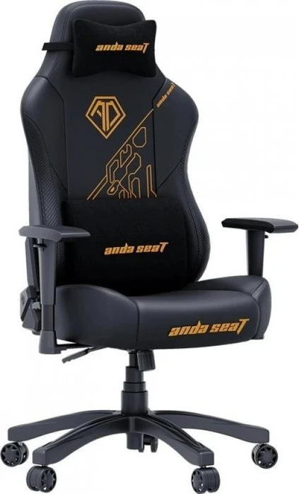Anda Seat Phantom 3 L Gamingstuhl, Tiger Edition schwarz/Logo gold