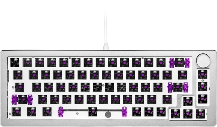 Cooler Master CK720, LEDs RGB, hot-swap, silber/weiß, Kailh Box V2 RED, USB, US