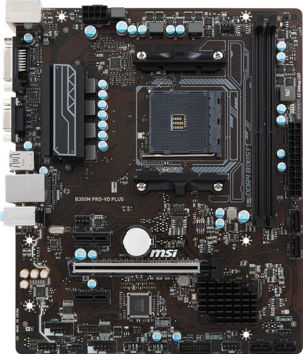 MSI B350M Pro-VD Plus (AMD AM4)