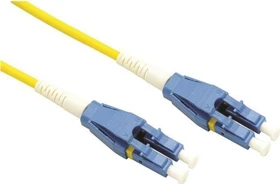 Roline / Secomp Uniboot LSOH LWL Duplex Kabel, OS2, 2x LC Stecker/2x LC Stecker, 0.5m, gelb