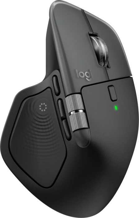 Logitech MX Master 4 for Mac Space Black, schwarz, Logi Bolt, USB/Bluetooth