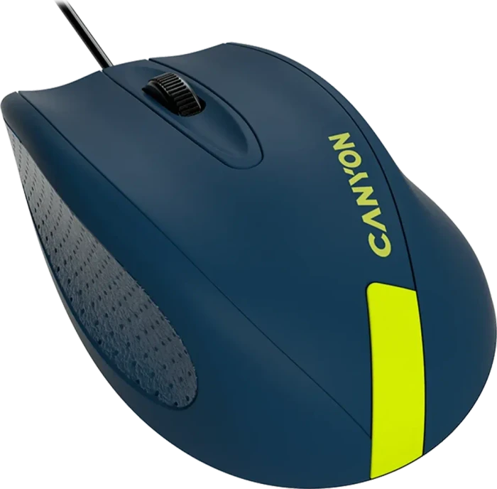 Canyon M-11 Wired Mouse, blau/gelb, USB