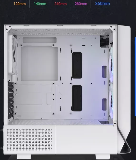 Thermaltake Ceres 300 TG ARGB Snow Edition, weiß, Glasfenster