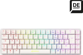 Sharkoon PureWriter W65, weiß, Kailh Choc V2 LOW PROFILE RED, USB, DE (4044951037025)