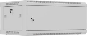 Lanberg WF01 Series 19" Wandschrank 4HE, hängend, Flatpack, Stahltür, IP20, RAL 7035, 450mm tief