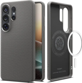 Spigen Liquid Air (Mag Fit) für Samsung Galaxy S26 Ultra marble gray