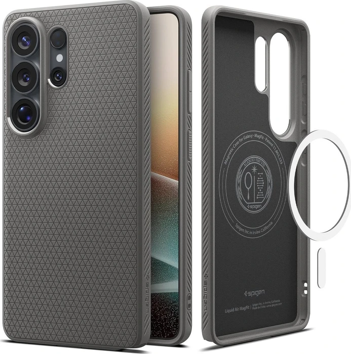Spigen Liquid Air (Mag Fit) für Samsung Galaxy S26 Ultra marble gray