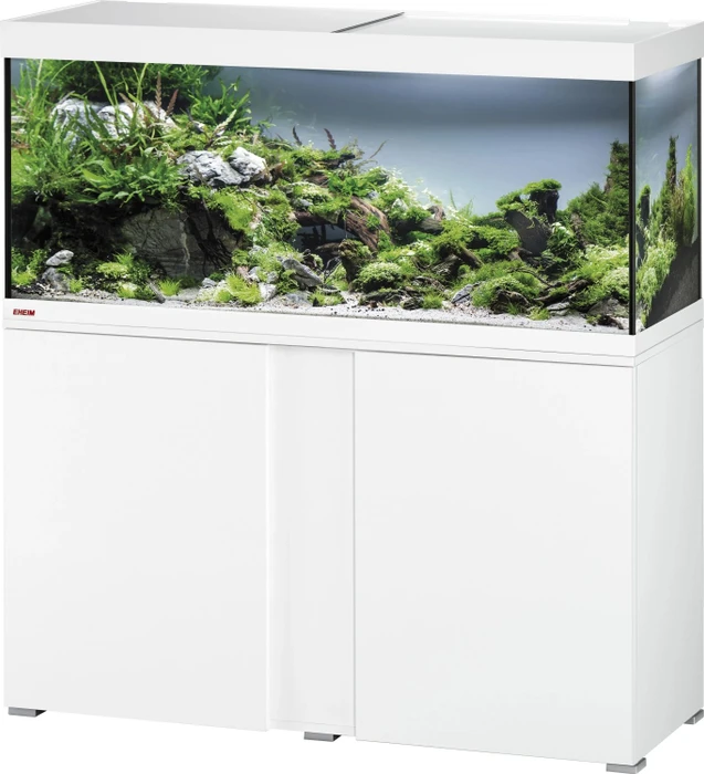 EHEIM vivalineLED 240 Aquarium-Set mit Unterschrank, weiß, 240l