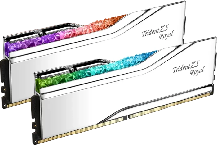 G.Skill Trident Z5 Royal RGB Silver UDIMM 96GB Kit, DDR5-6400, CL32-39-39-102