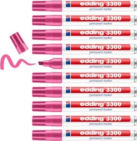 edding 3300 Permanentmarker rosa, 10er-Pack