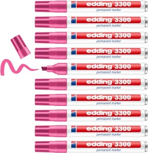 edding 3300 Permanentmarker rosa, 10er-Pack