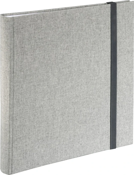 Hama Jumbo Fotoalbum Tessuto 30x30 / 60 weiße Seiten grau