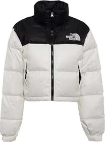 The North Face Nuptse Short Jacke gardenia white/tnf black (Damen)