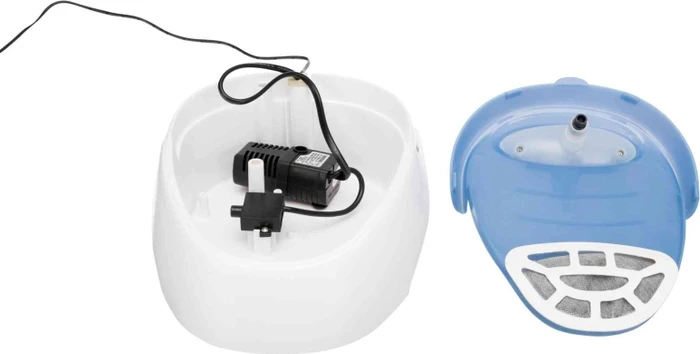 Trixie Trinkbrunnen Duo Stream, 1l, weiß/blau