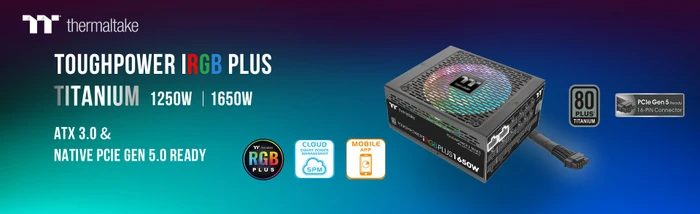 Thermaltake Toughpower iRGB PLUS Titanium Gen5 1250W, ATX 3.0