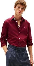 Tommy Hilfiger Flex Regular Fit Button-Down Hemd langarm burgundy (Herren)