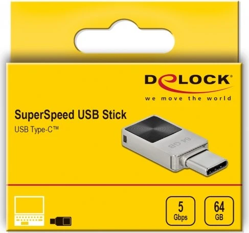 DeLOCK Mini USB-C Stick 64GB, USB-C, USB 3.2 Gen 1×1