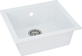 Respekta Ohio 500x440mm Einbau Becken mittig weiß