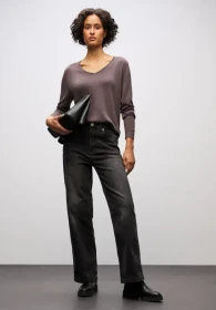Street One V-Neck Pullover dusty mauve (Damen)
