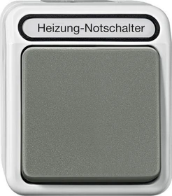 Merten Aquastar Heizungs-Notschalter, lichtgrau