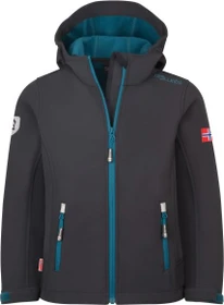 Trollkids Trollfjord Funktionsjacke black/petrol (Junior)