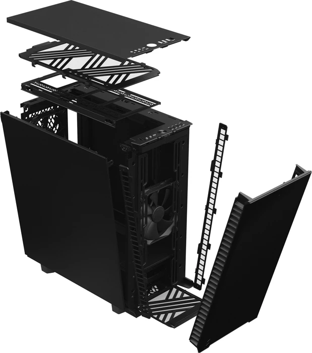 Fractal Design Define 7 Compact Black Solid, schallgedämmt