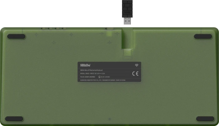 8BitDo Retro 87 Mechanical Keyboard, Xbox Edition, grün, Kailh Box Jellyfish X, USB/Bluetooth, UK