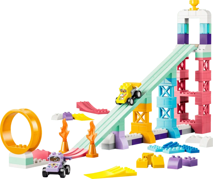LEGO DUPLO - Kreative Sprungschanzen mit kleinen Flitzern 3-in-1-Set