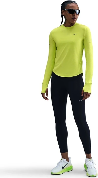 Nike Swift Dri-FIT UV Crew-Neck Laufshirt langarm cyber/heather (Damen)