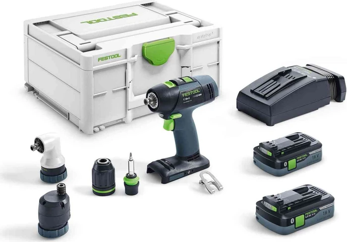 Festool T 18+3 HPC 4.0 I-Set Akku-Bohrschrauber inkl. Systainer + 2 Akkus 4.0Ah