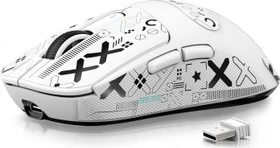 Attack Shark X3 Wireless Gaming Mouse weiß, inkl. Grip Tape, USB/Bluetooth
