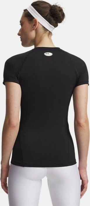 Under Armour HeatGear Armour Kompressionsshirt kurzarm ultimate black/white (Damen)
