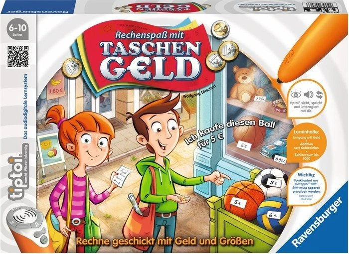 Ravensburger tiptoi Spiel: Rechenspaß mit Taschengeld