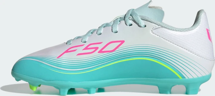 adidas F50 Messi League FG/MG cloud white/lucid pink/flash aqua (Junior)