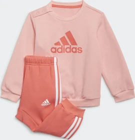 adidas Badge of Sport Trainingsanzug glow pink/semi turbo (Junior)