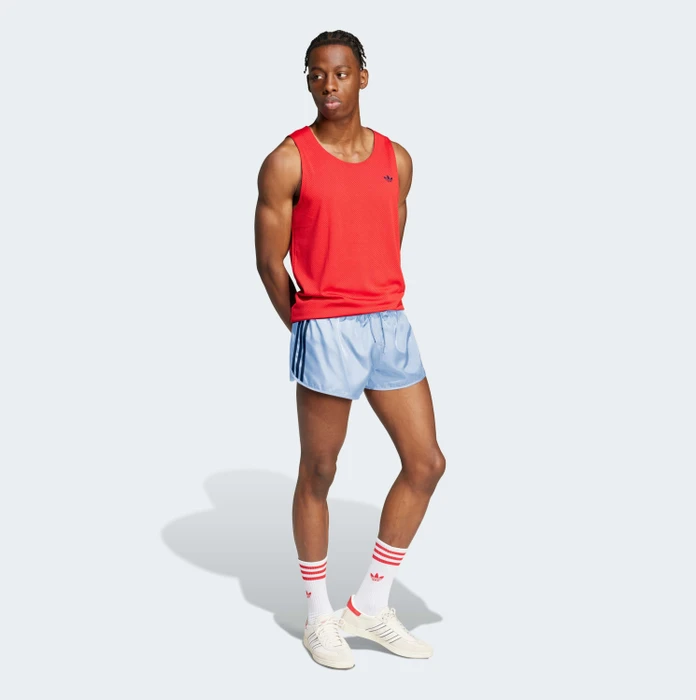 adidas Adicolor 3-Streifen 2-Inch Badeshorts clear sky (Herren)