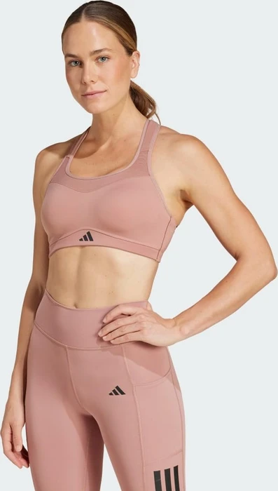 adidas TLRD Impact Training High Support Sport-BH warm clay (Damen)
