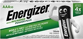 Energizer Accu Recharge Power Plus Micro AAA NiMH 700mAh, 10er-Pack