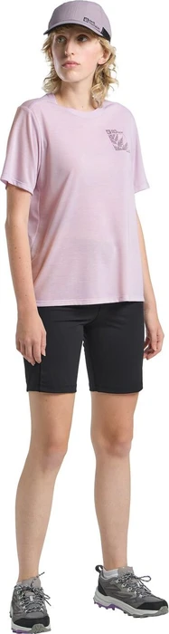 Jack Wolfskin Vonnan Graphic Funktionsshirt kurzarm explore pale lavender (Damen)