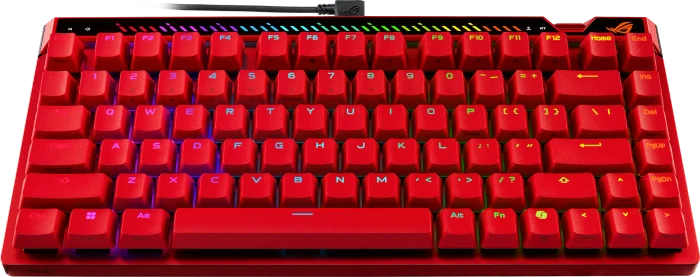 ASUS ROG Falchion Ace 75 HE, Lava Red, ROG HFX V2 Magnetic, USB, US