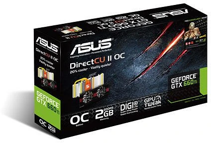 ASUS GeForce GTX 660 Ti, GeForce GTX 660 Ti, 2GB GDDR5, 2x DVI, HDMI, DP