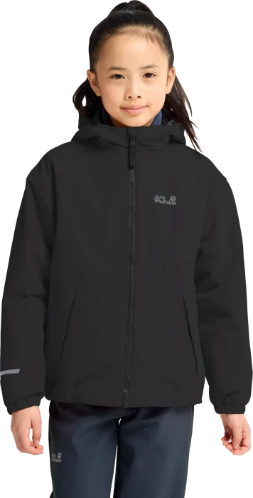 Jack Wolfskin Iceland 3in1 Funktionsjacke schwarz (Junior)