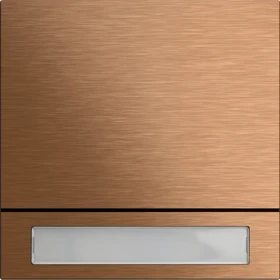 Gira System 106 Ruftastenmodul 1 Teilnehmer, bronze