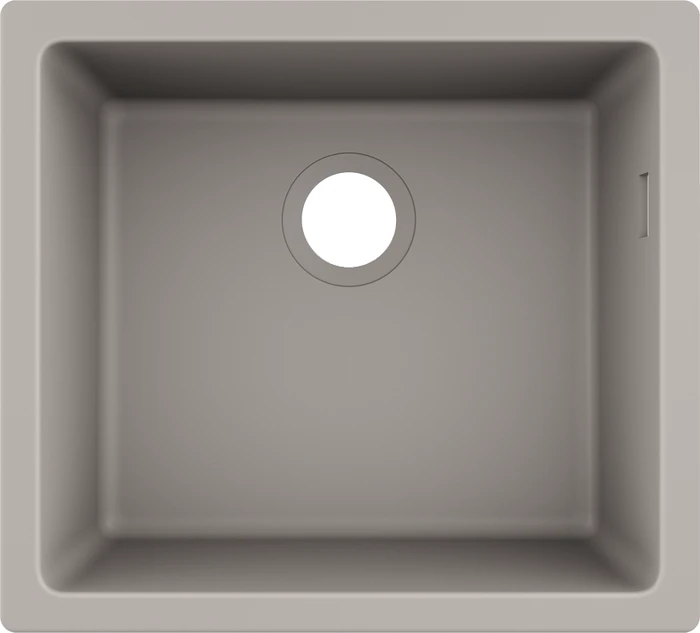 Hansgrohe S51 S510-U450 450 Unterbau Becken mittig betongrau