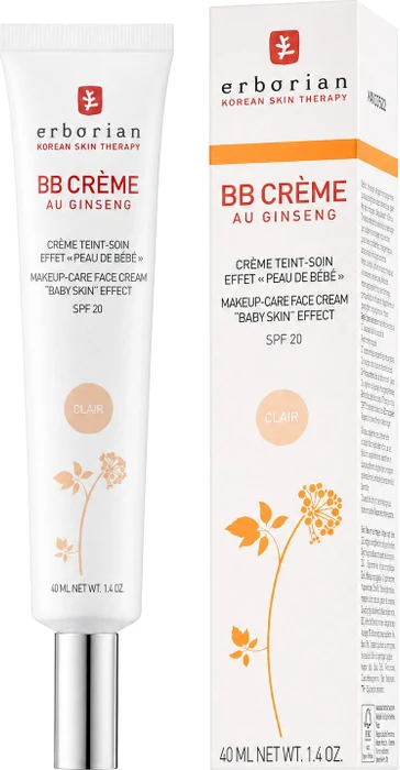 Erborian BB Crème Au Ginseng clair LSF20, 40ml