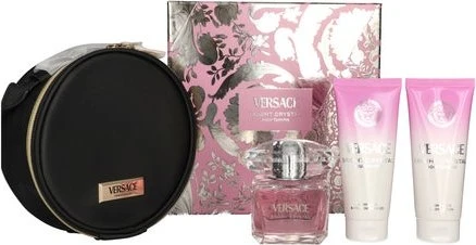 Versace Bright Crystal EdT 90ml + Body Lotion 100ml + Duschgel 100ml + Tasche Duftset