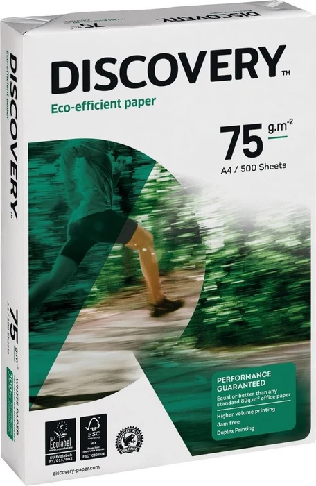 Discovery Eco doppelt gelocht Kopierpapier weiß, A4, 75g/m², 500 Blatt