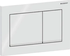 Geberit Omega30 Betätigungsplatte weiß/glanzverchromt/weiß