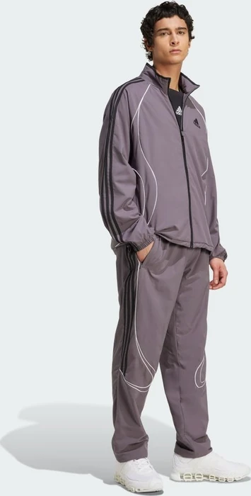 adidas Teamgeist Adicolor Trainingshose lang grey strata/black (Herren)